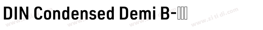 DIN Condensed Demi B字体转换 DIN Condensed Demi B字体转换